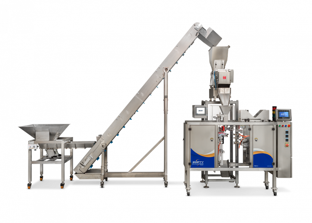 V5 weigh filler with swifty junior pouch filling machine