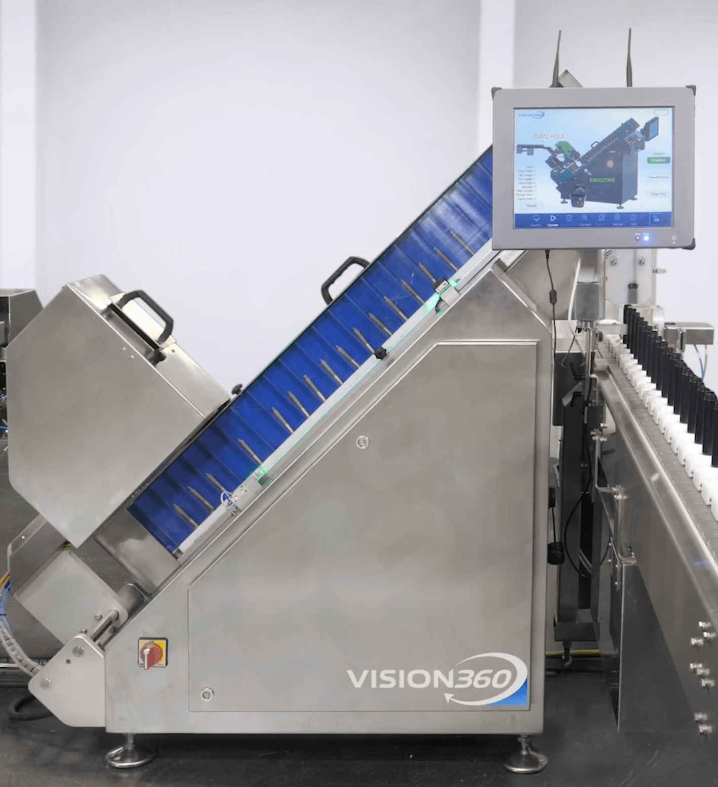 Vision360 pre roll automated inspection machine