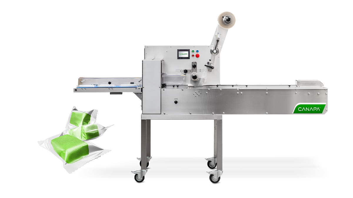 Sleek 40 Cannabis Packaging Machine for Flow Wrapping