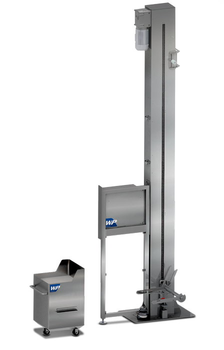 cart lift dumper with removeable cart