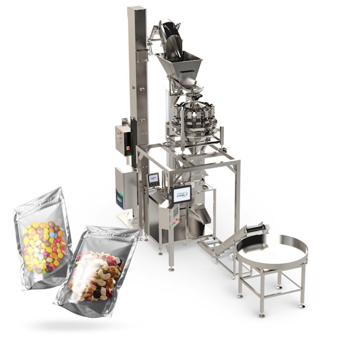 mini premade pouch filling machine with table