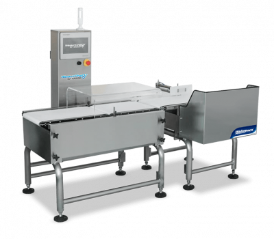 Check weighing machine for automated packaging