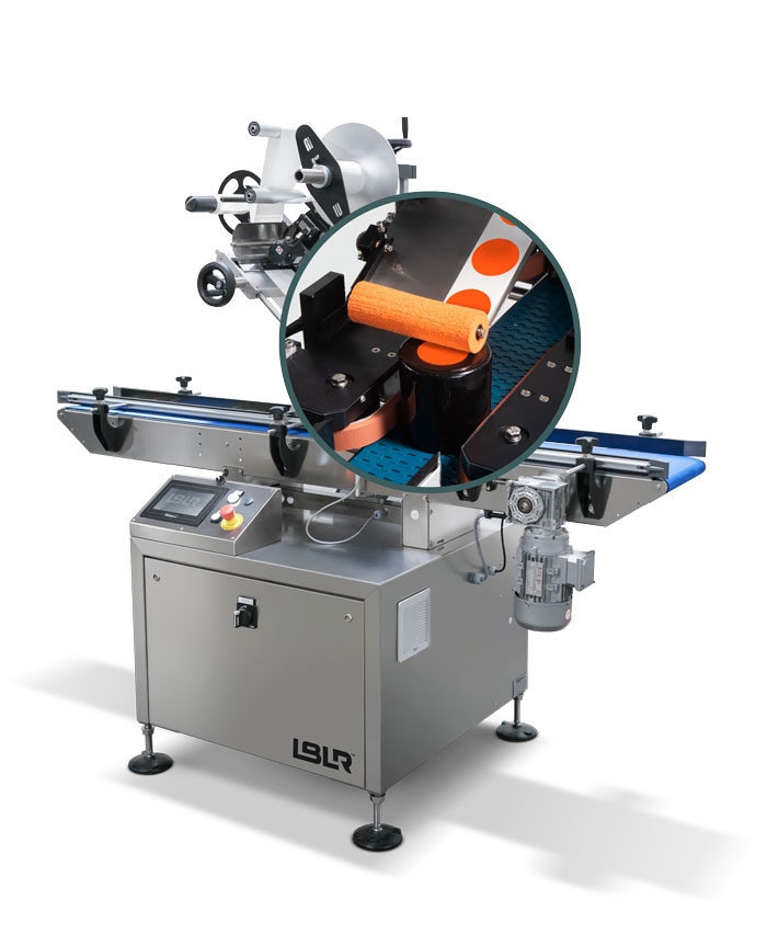 top cap and container labeler