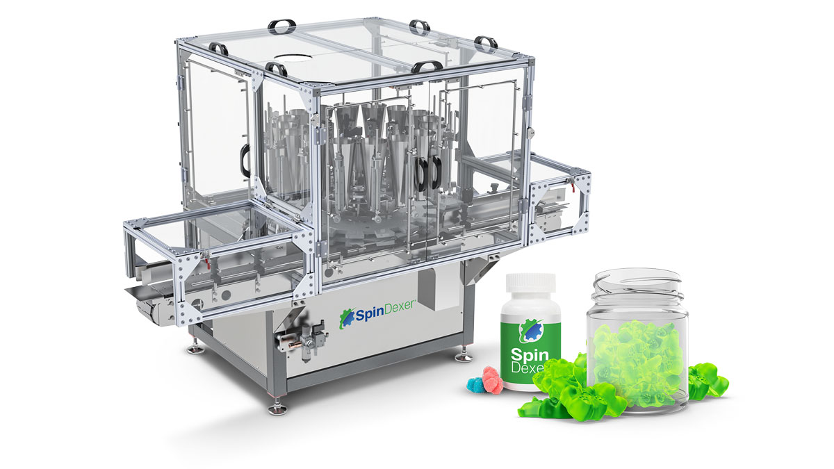 rotary indexing conveyor for container filling