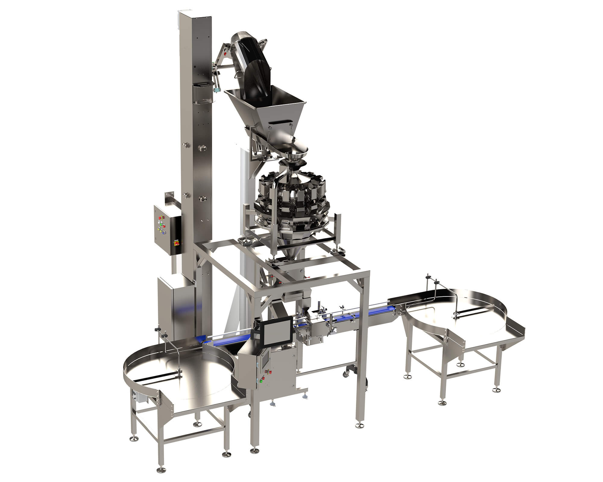 Container Index and filling automated machine